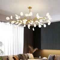 modern firefly led chandelier light tree branch pendant lamp for living room bedroom kitchen lustre indoor led fixture lights
