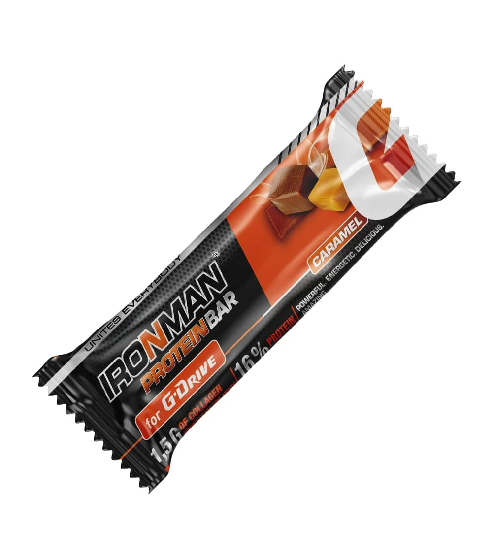 Протеиновый батончик IRONMAN for G-Drive карамель 12шт. х 50гр.