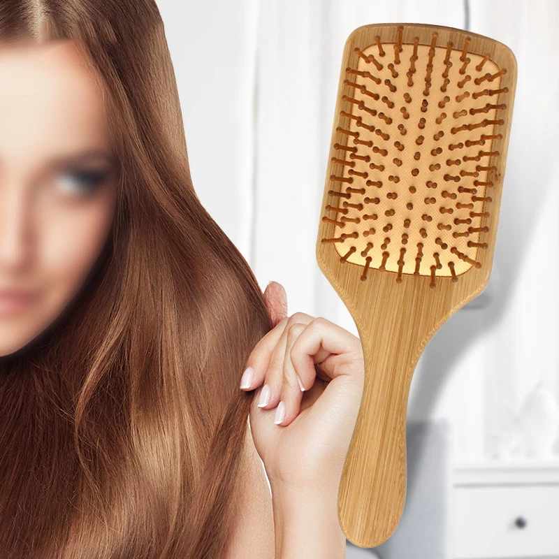 

Natural Wood Massage Comb Airbag Comb Solid Wood Hair Salon Scalp Health Care Comb Curly Hair Smooth Hair Scalp Massage Tool