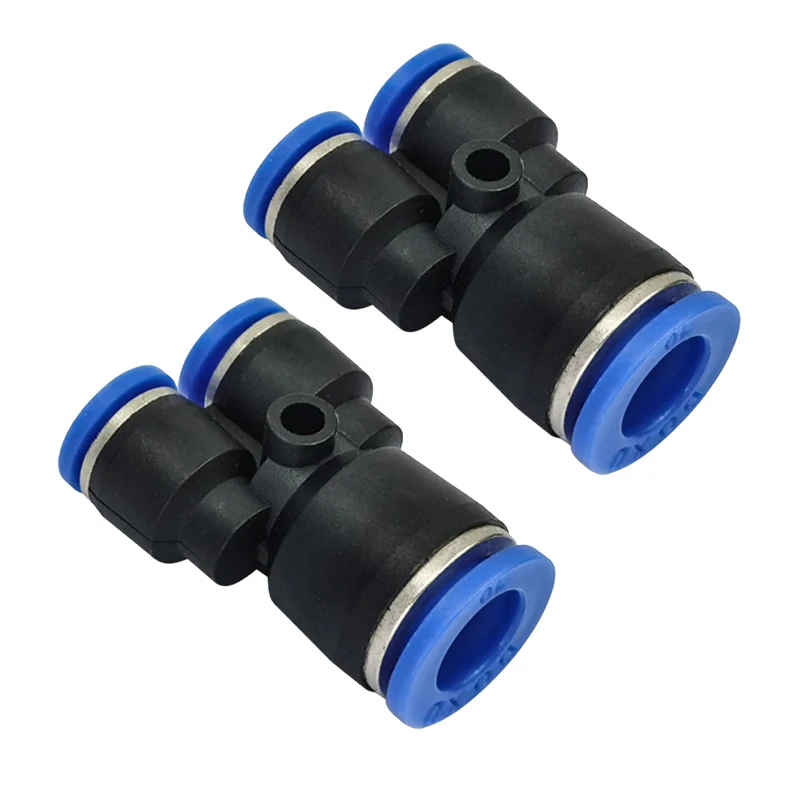 

PW Y-type Pneumatic fitting 4 to 12mm Reducing Tee Straight Through plastic hose quick couplings