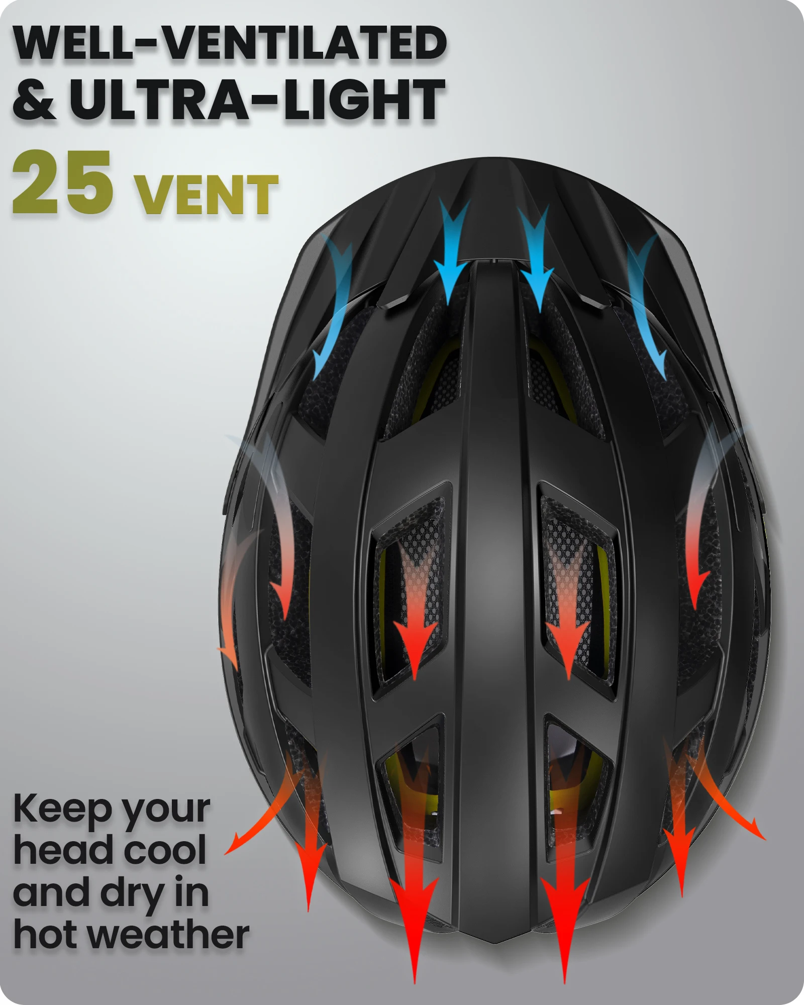 Фото Велосипедный шлем OutdoorMaster Gem MIPS с 2 съемными вкладышами, вентилируемый, для MTB и шоссейных велосипедов, регулируемый, безопасный велосипедный шлем №3