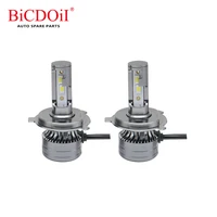 bicdoii h4 led headlight 30w lights bulbs auto for car headlamp canbus 2pcsset 4500ml lamp 360 degree turbo fog lighting 6000k