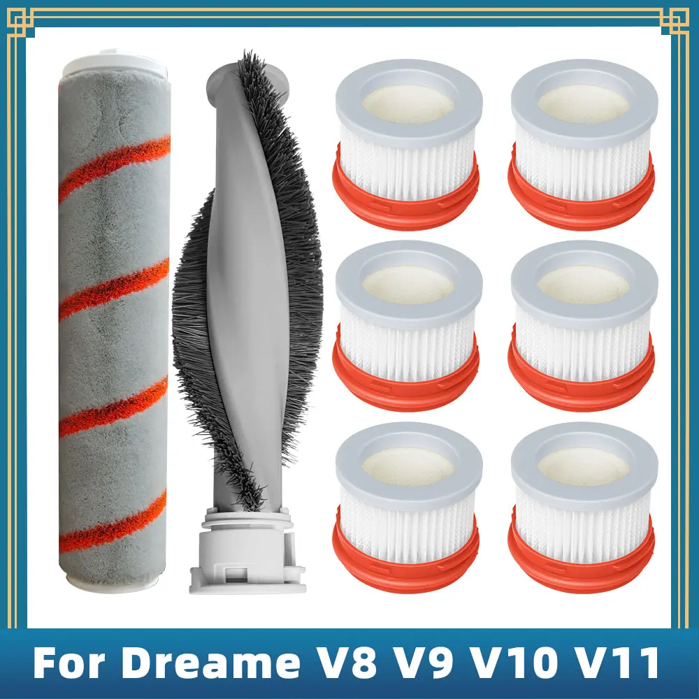 

Replacement For Xiaomi Dreame V8 V9 V9B V9D V9P XR V10 V11 V12 V16 Spare Parts Accessories Roller Brush Hepa Filter
