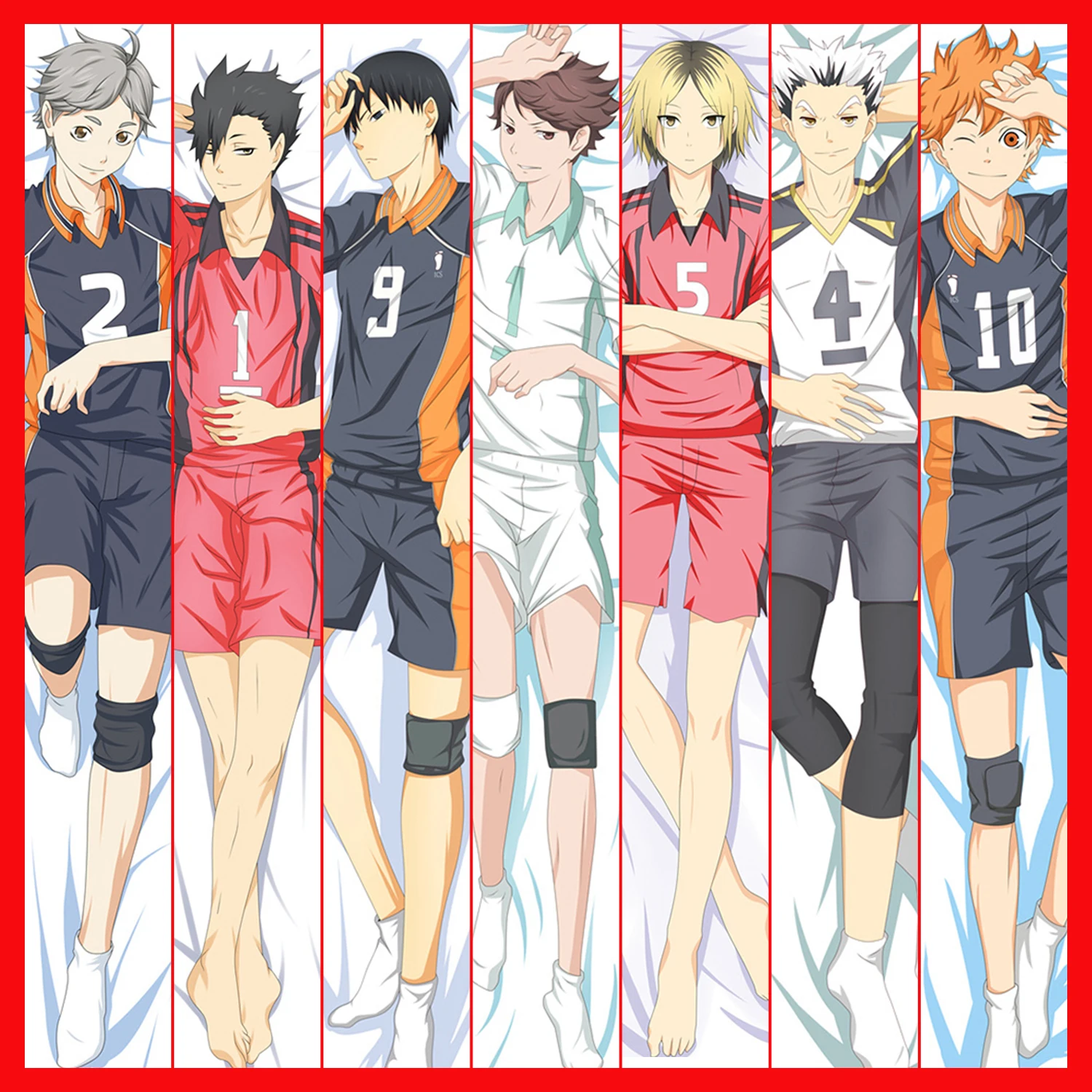 

Hobby Express Anime Dakimakura Japanese Otaku Waifu Hugging Body Pillow Cover Case Doublesided Haikyuu Hinata Shoyo Karasuno