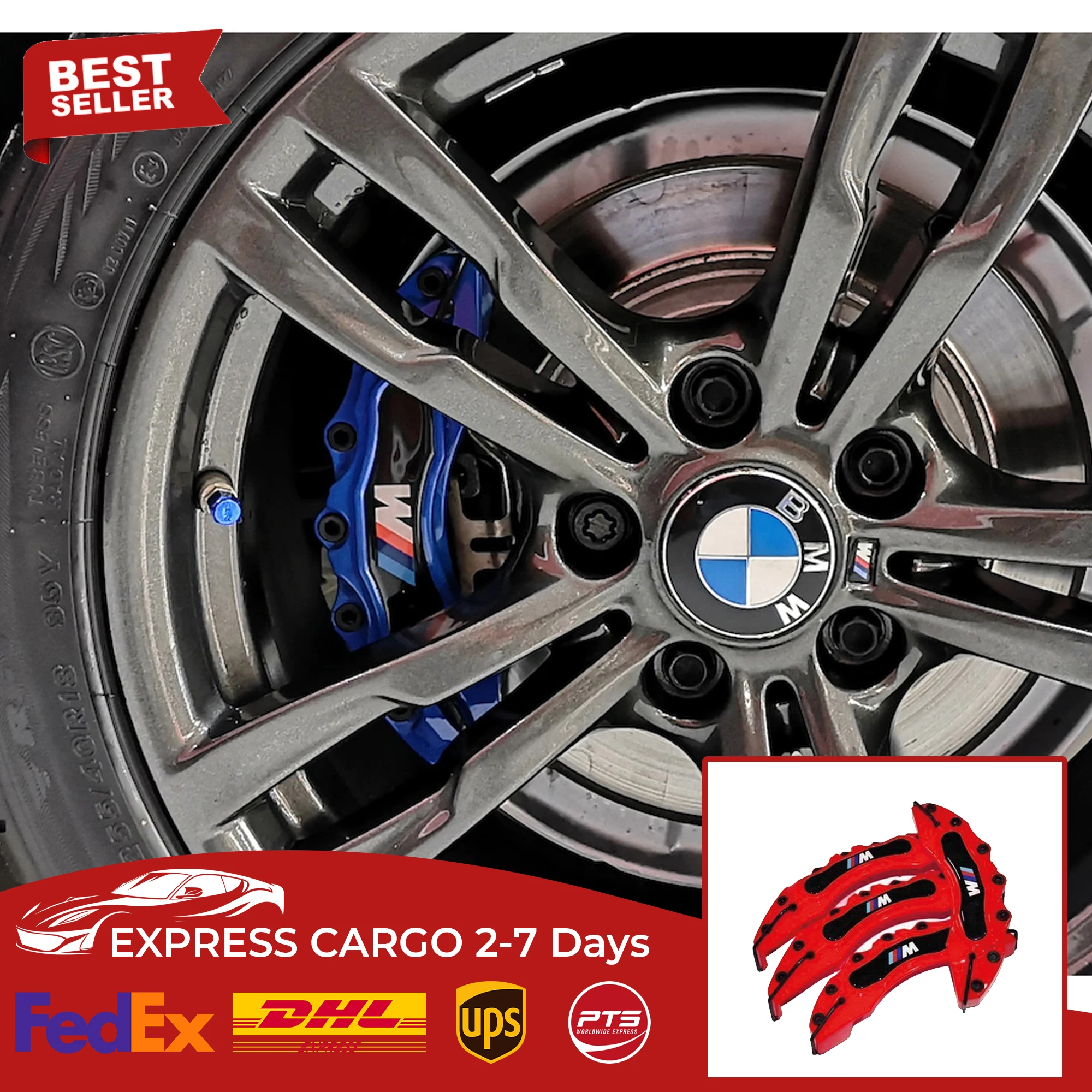 

Крышка тормозного суппорта для BMW M, 4 шт., 7 цветов, от 16 до 21 дюйма, М, автозапчасти, аксессуары и тормозная система
