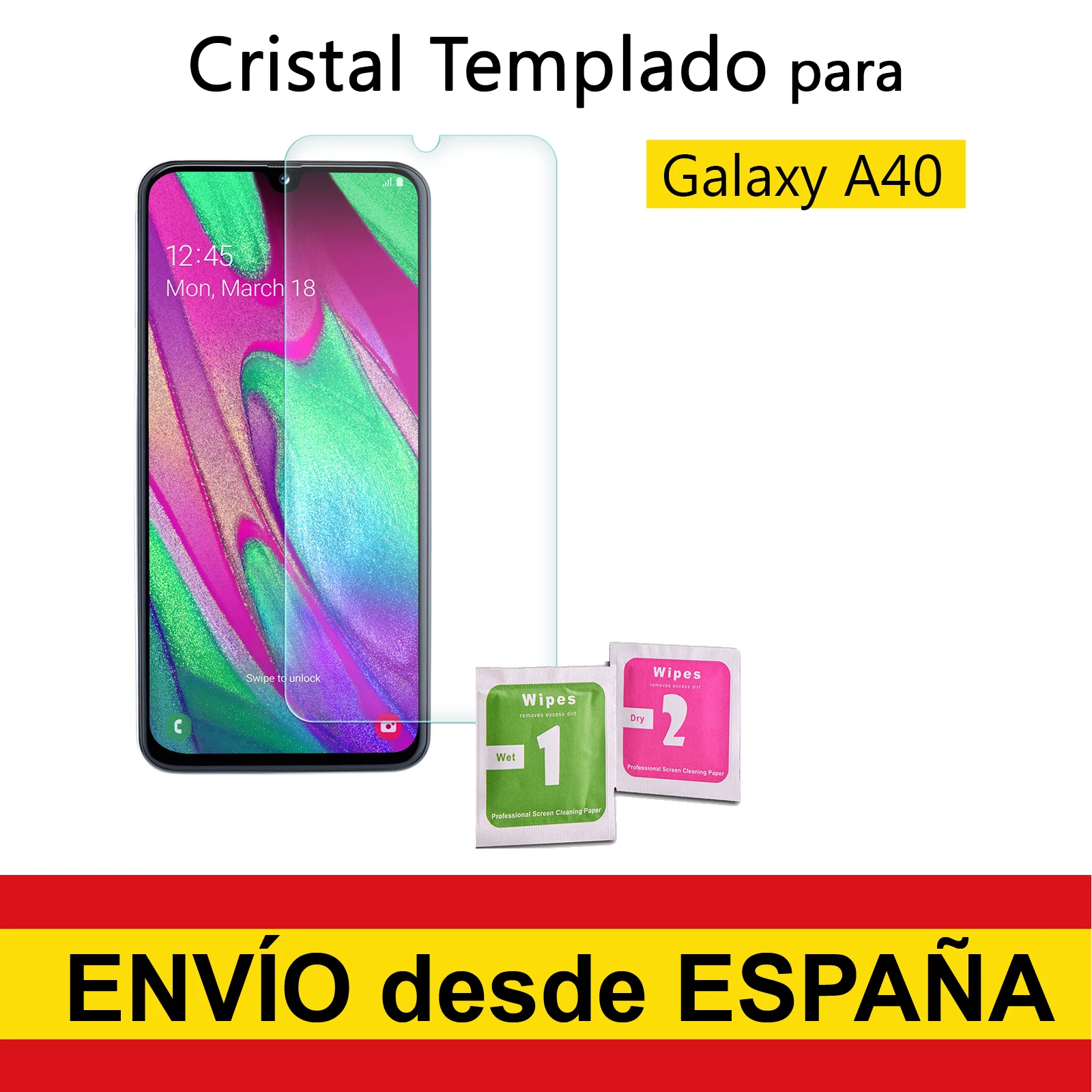 Tempered Glass Screen Protector for SAMSUNG GALAXY A40 Premium Quality 9H 0.33mm
