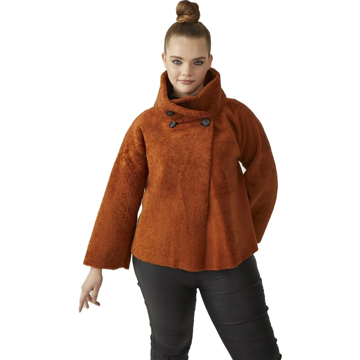 Deriderim Оранжевое женское меховое