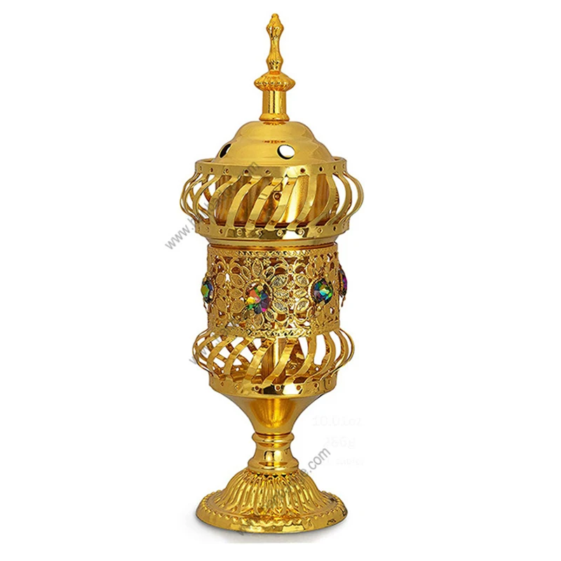 

Arabic Style Metal Electronic Aladine Lamp Oud Incense Burner