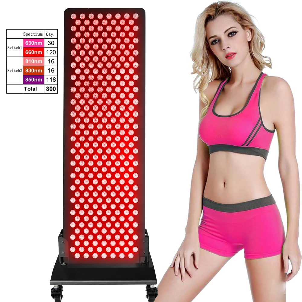 

White Black Skin Care PDT Machine LED Light Therapy Panel Red Light Therapy 630nm 810nm 830nm 660nm 850nm Near Infrared 1500W