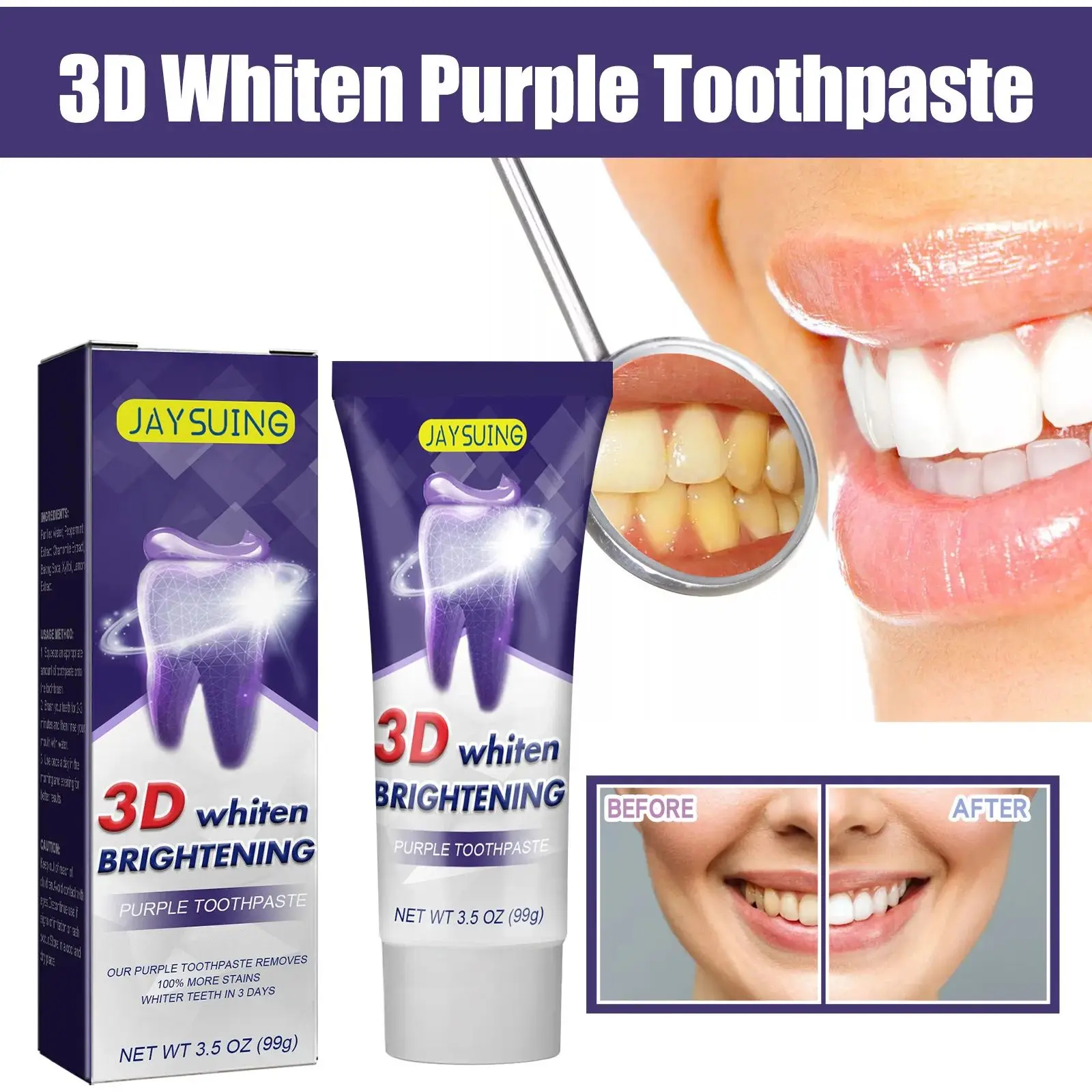 Отбеливающая зубная паста корректор цвета зубов удаление пятен свежести полости