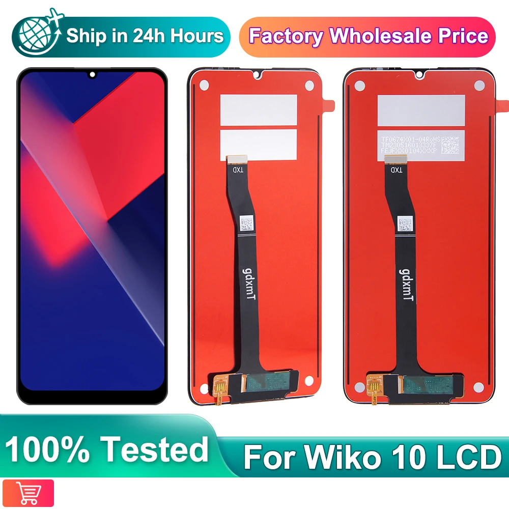 6 75 дюйма 100% протестирован для Wiko 10 VHEM-E04 VHEM-E03 ЖК-дисплей с сенсорным экраном