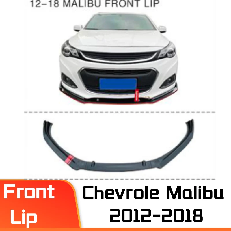 

Good Quality Chevrolet Malibu Front Bumper Lip 2012-2018 Black Splitter Diffuser Lip Body Kit Auto Accessories
