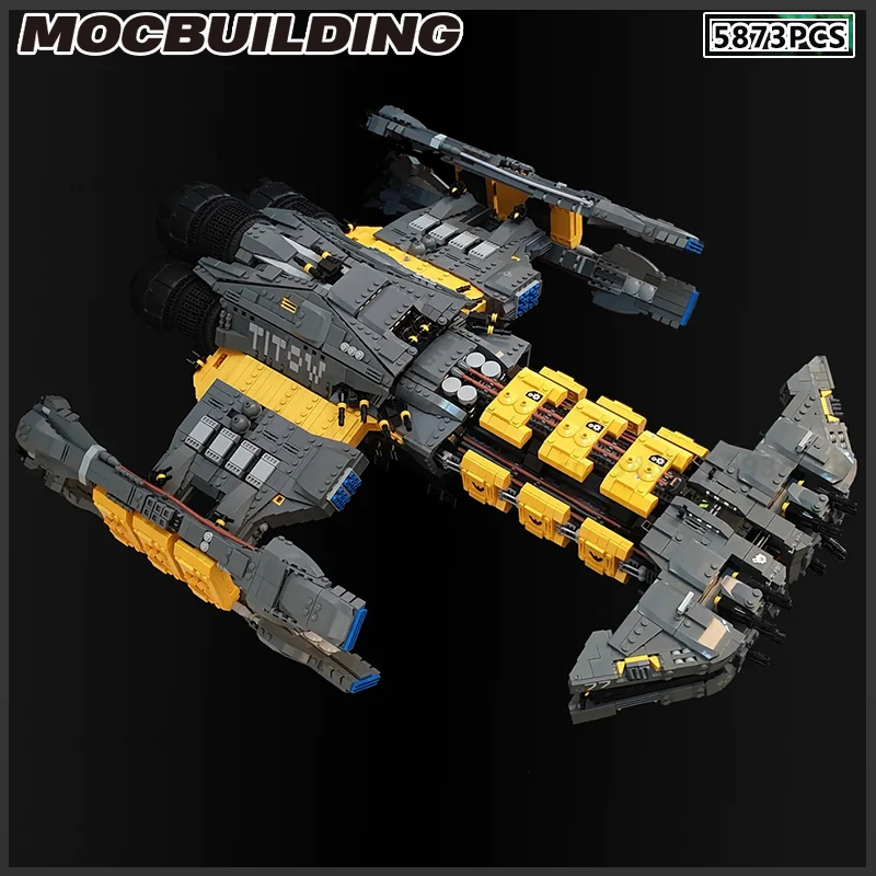 Battlecruiser MOC Building Block Movie Destroyer Frigate DIY Кирпичная модель Starfighter Сборочный комплект