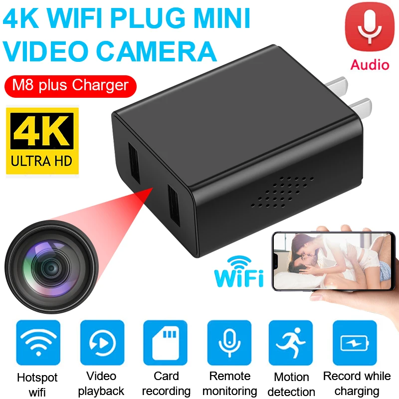 Беспроводная мини-камера видеонаблюдения M8 Plus, 1080p