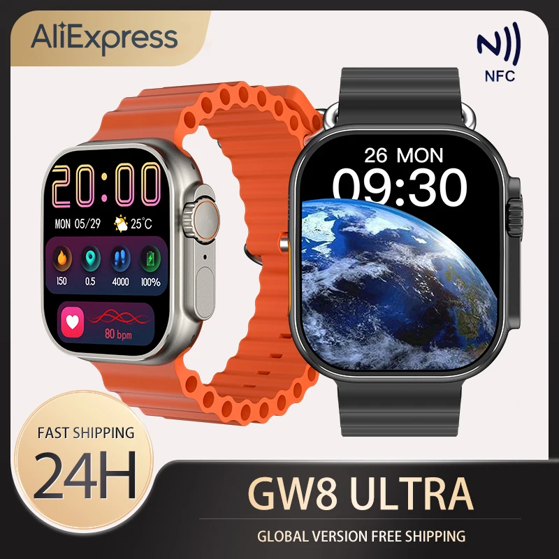 

Новинка 2023, умные часы GW8 Ultra для мужчин и женщин, мониторинг здоровья, Беспроводная зарядка, стандартный Bluetooth, наручные часы с вызовом для Apple Android