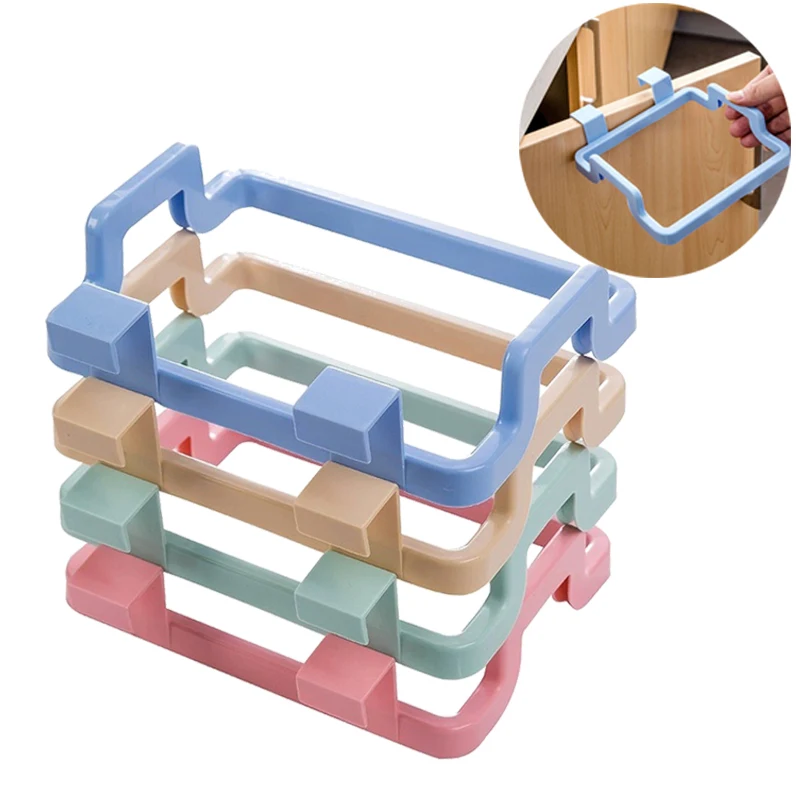 

Portable Garbage Bag Rack Hanging Trash bag Rack Kitchen Gadgets Rubbish Bag Storage Rack Holder Cabinet Trash Rack