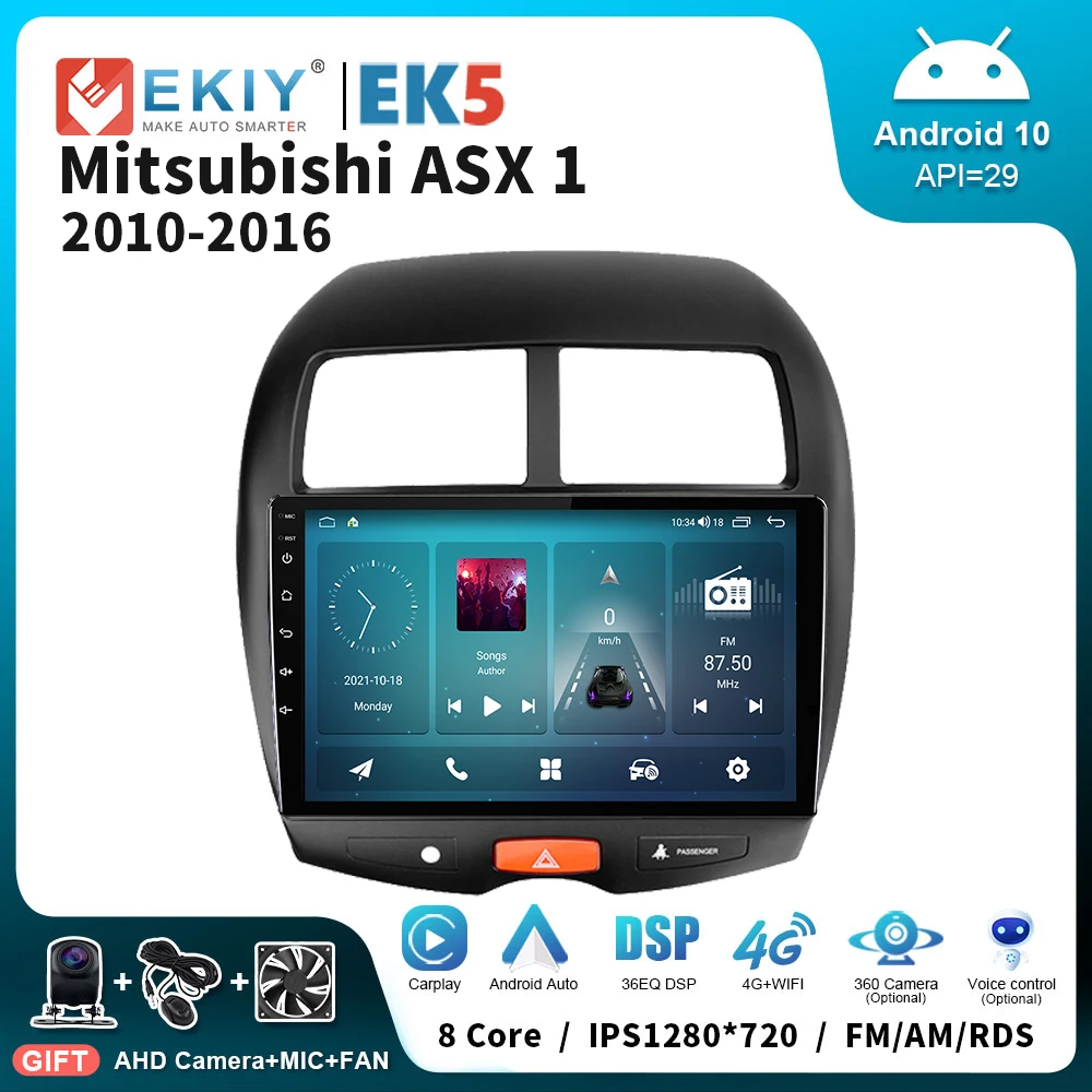

EKIY EK5 Car Radio For Mitsubishi ASX 1 2010 2011 - 2016 C4 Peugeot 4008 DSP Multimedia Player Carplay Stereo GPS Tape Recorder