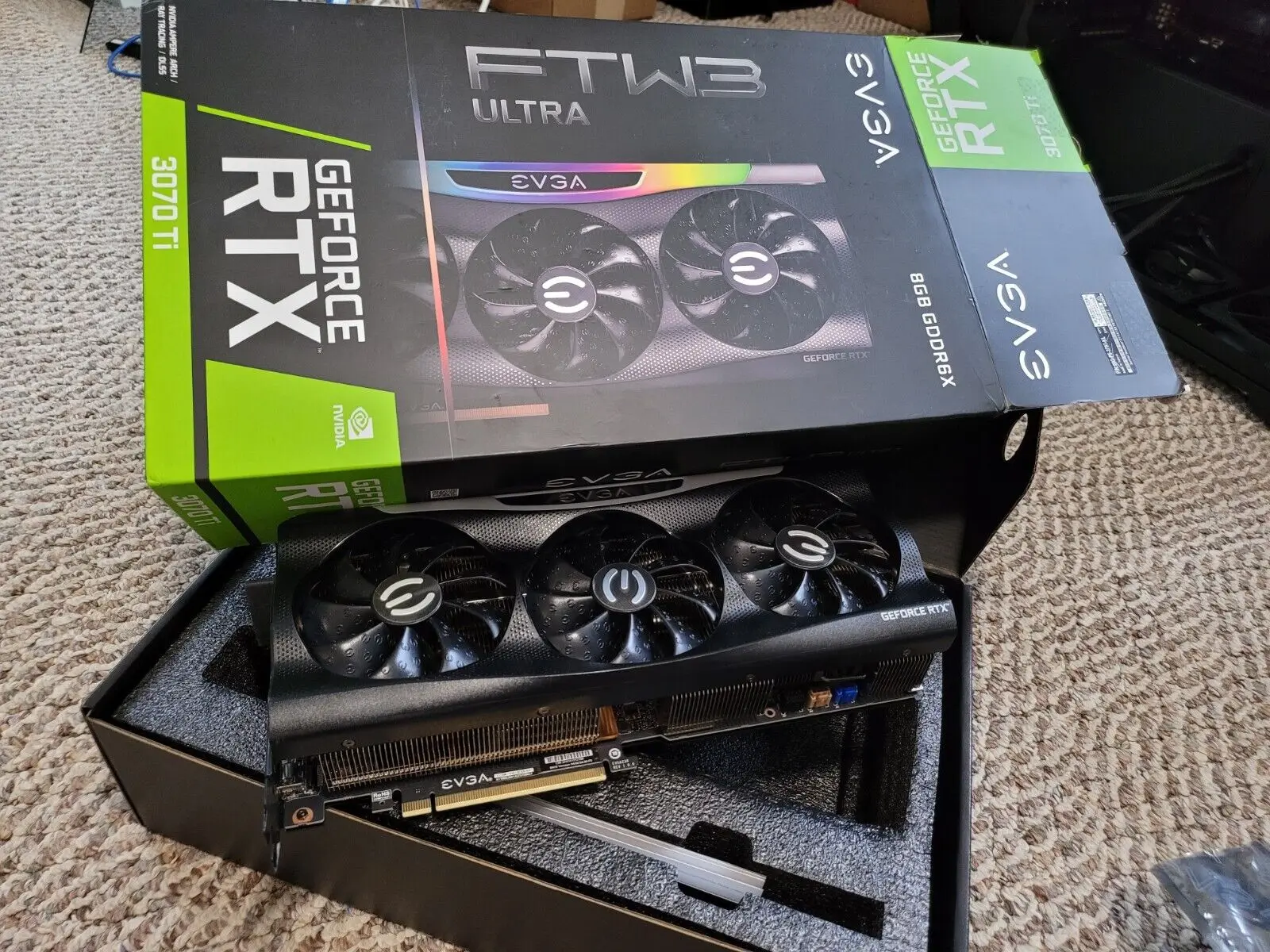 

BN EVGA GeForce RTX 3070 Ti FTW3 ULTRA GAMING 8GB GDDR6X Graphics Card