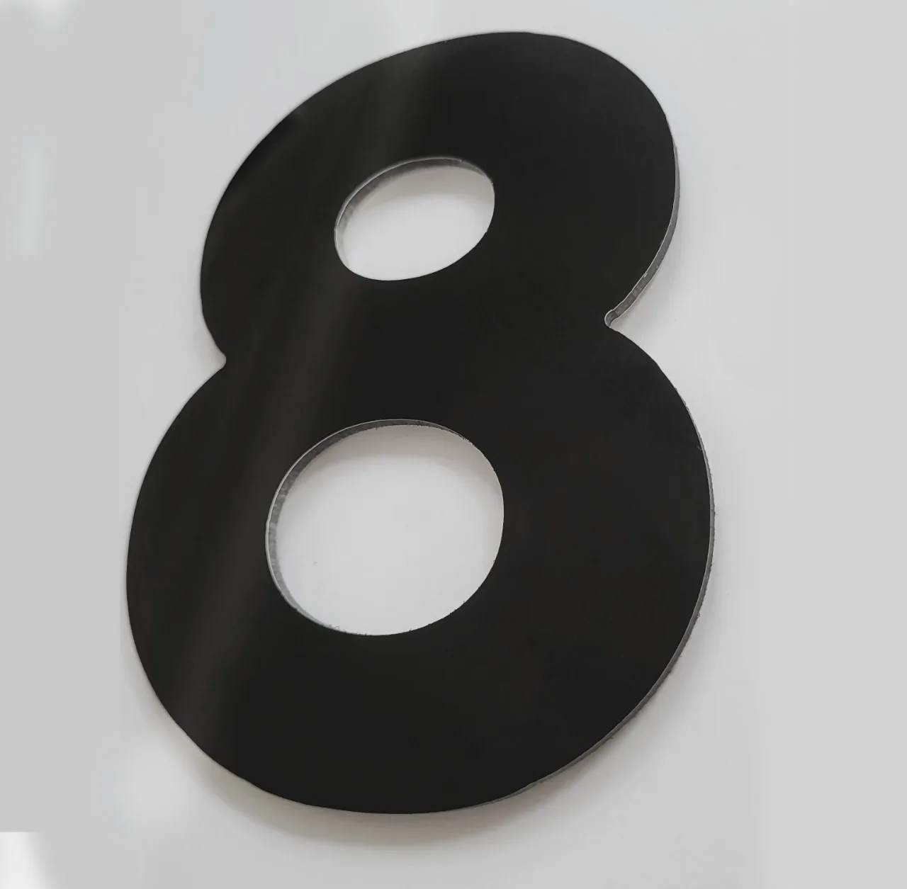 

Número para Residência Decoração Alumínio Leve Design Moderno Alto Padrão Durável Não Enferruja Cor Preto