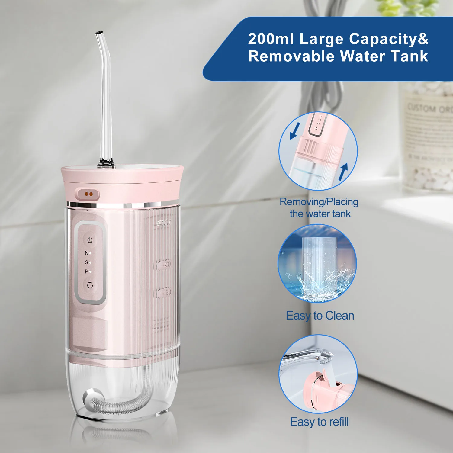 Визуальная портативная беспроводная машина для чистки зубов дорожный ирригатор