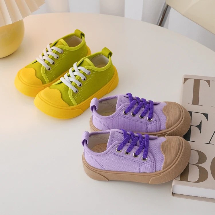 

Children Canvas Shoes Boys Girls Casual Flat Soled Sneakers Shoes Kids Leisure Fashion Vulcanized Trainers Shoes 2022 Summer