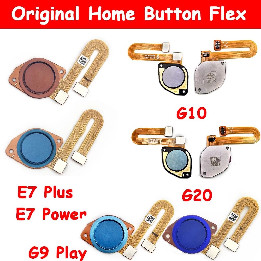 Оригинальный новый датчик отпечатков пальцев Кнопка Домой считыватель сенсорный ID КЛЮЧ гибкий кабель для Moto G9 Play E7 Plus E7 Power G10 G20 G30 G50 G60