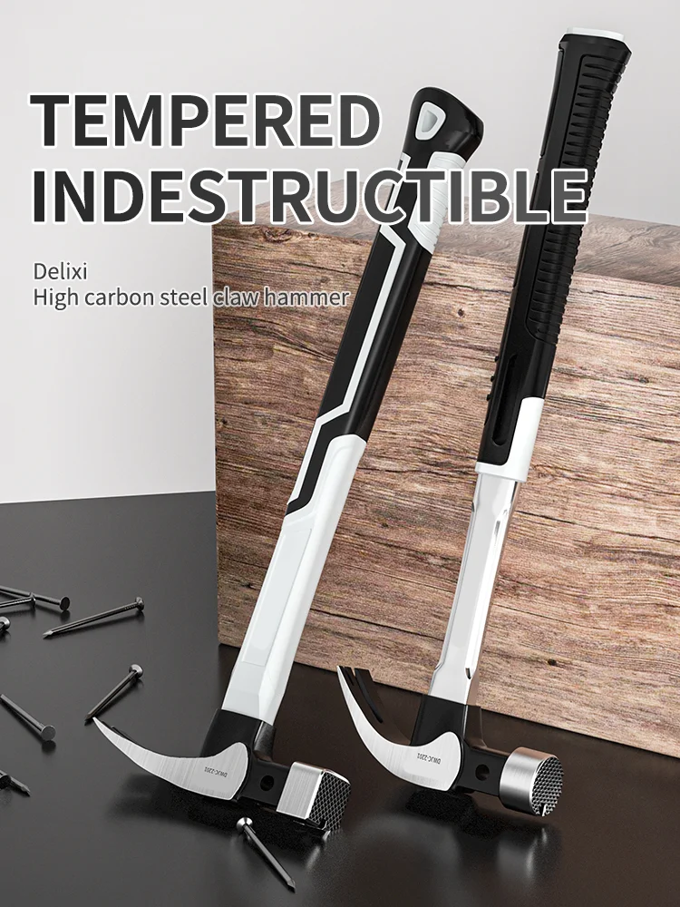 

Multifunction Non-slip Shockproof Steel Hammer Hand Tool Magnetic Claw Hammer for Woodworking Automatic Nail Suction Hammer