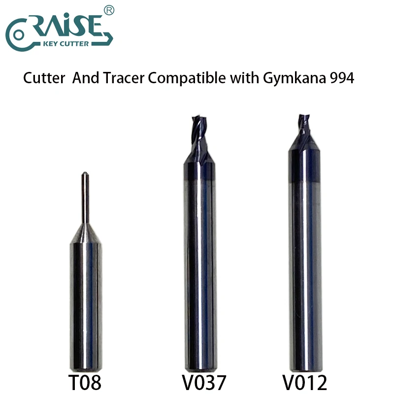 

Key Machine End Mill Cutter RIC05274B V012 RIC07786B V037 Tracer RIC11110B T08 Compatible With Keyline Gymkana Key Duplicator