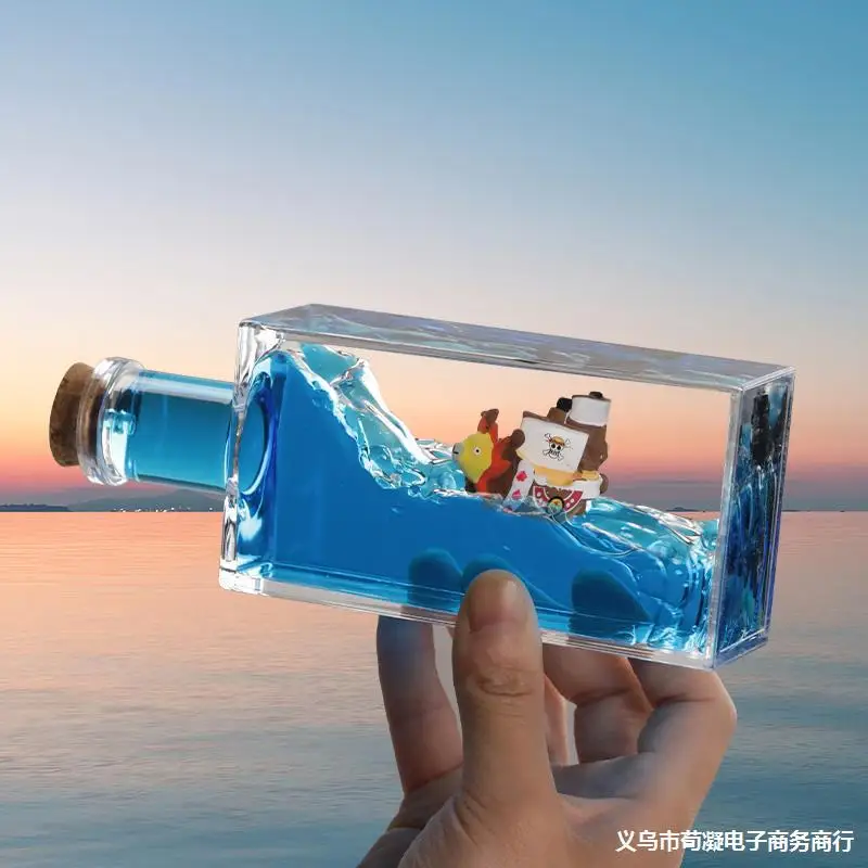 

3D корабль жидкость Дрифт бутылка тысяча Солнечный корабль идет карусель лодка одна штука плавающий украшение в виде лодки декомпрессионная Игрушка Декор