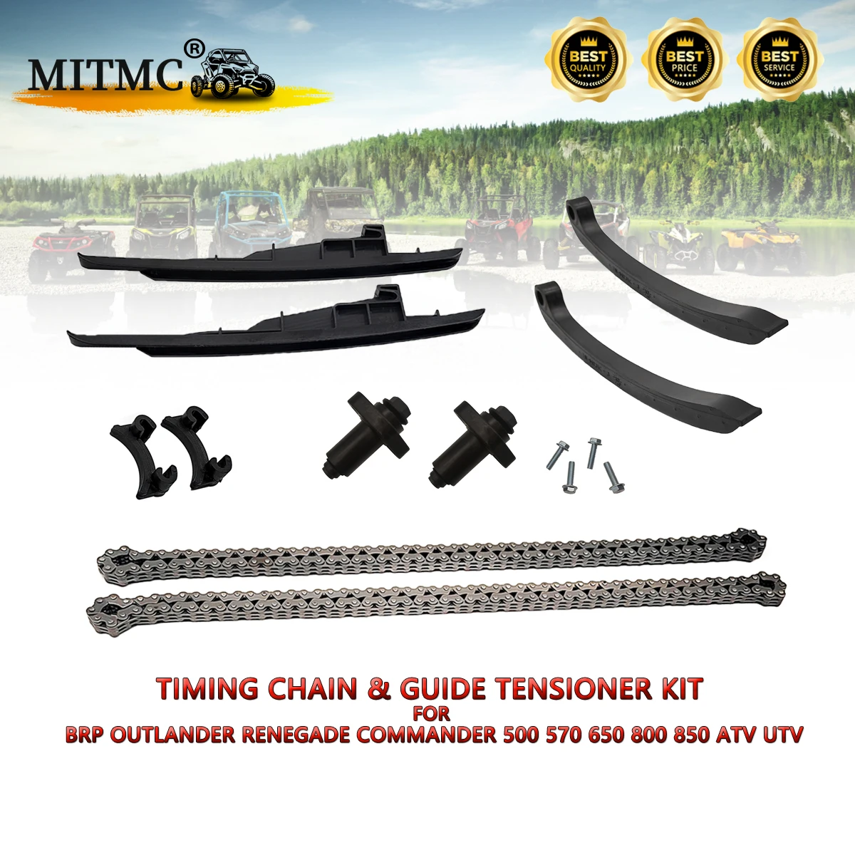 

Комплект натяжителя цепи ГРМ и направляющих для BRP Outlander Renegade Commander 500 570 650 800 850 ATV UTV 420297063
