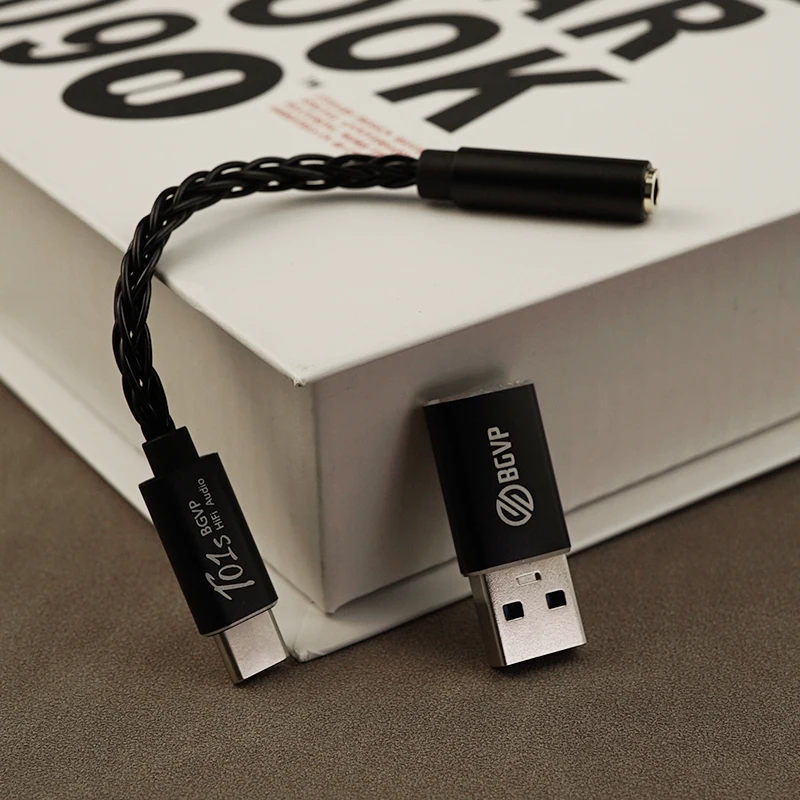 BGVP T01s Dac Decoding Audio HiFi Earphone Amplifier USB TypeC to 2.5/3.5/4.4mm Jack Adapter 32bit Digital Decoder AUX Converter