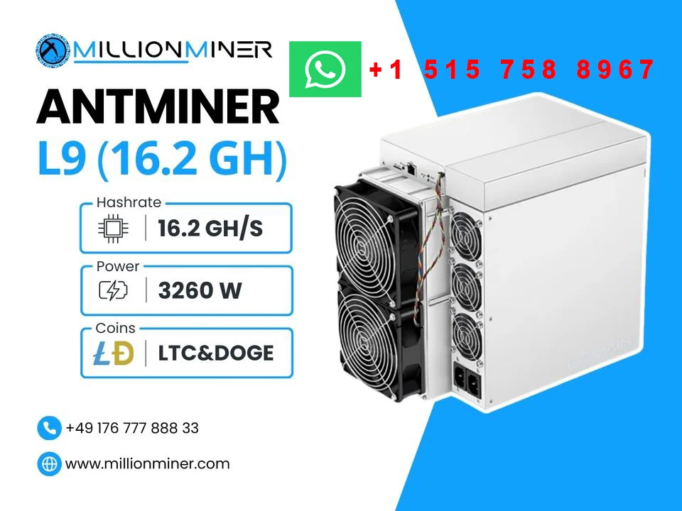 КУПИТЬ 2 ПОЛУЧИ 1 БЕСПЛАТНО BITMAIN Antminer L9 17GH/S 3260 Вт LTC/DOGE Майнер для монет