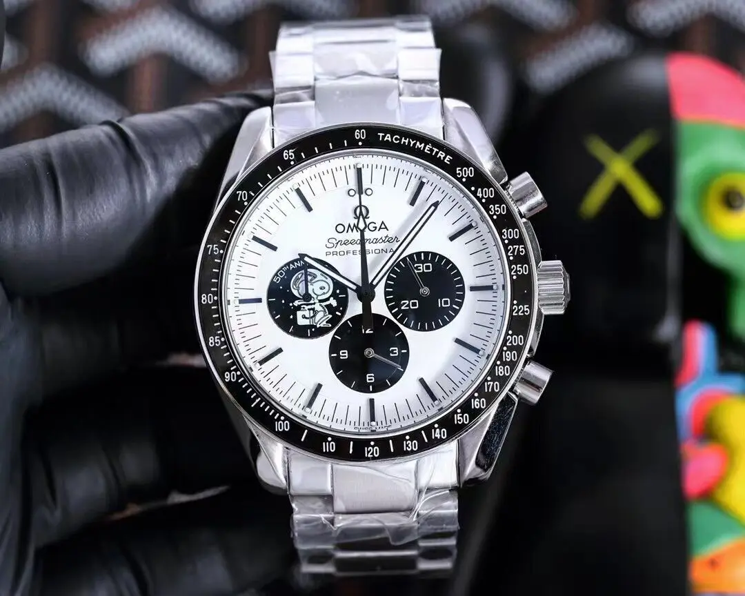 Модные часы Omega с многофункциональным циферблатом серии Seamaster из
