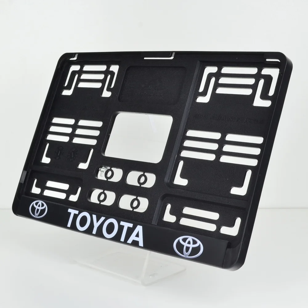 QDM17 TOYOTA. "Квадратная" Рамка для номерного знака Подномерная планка Для новых