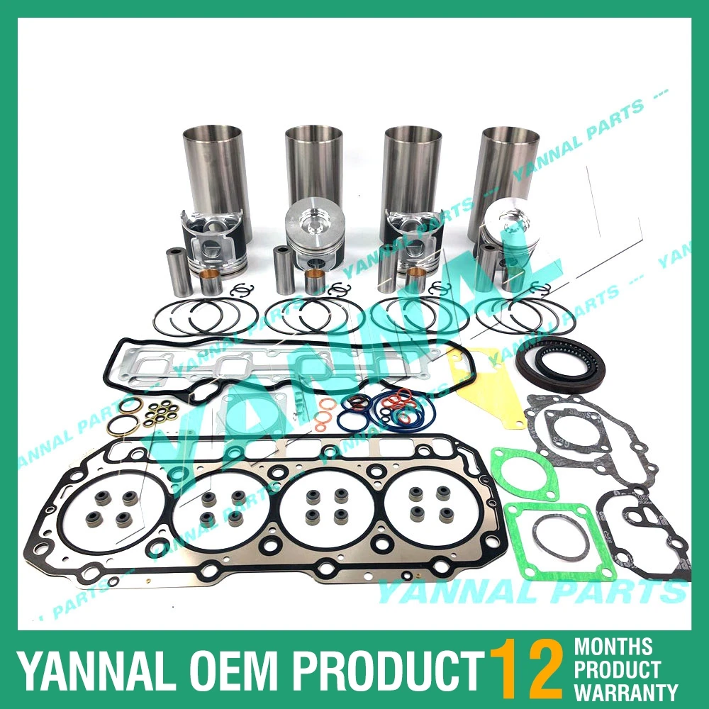 

ENGINE REBUILD KIT FOR YANMAR 4TNV98 4TNV98T EXCAVATOR FORKLIFT SKID LOADER AFTERMARKET PARTS