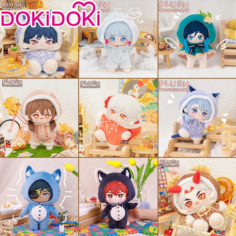 

DokiDoki, распродажа, плюшевые куклы Genshin Impact Plushies, 20 см, веер Ayato / Venti /Kazuha / Xiao / Zhongli с ограниченным временем