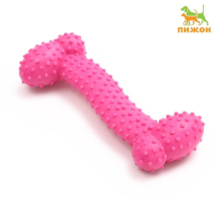 Игрушка жевательная &quotЛюбимое лакомство&quot TPR 11 х 4 см розовая | Дом и сад