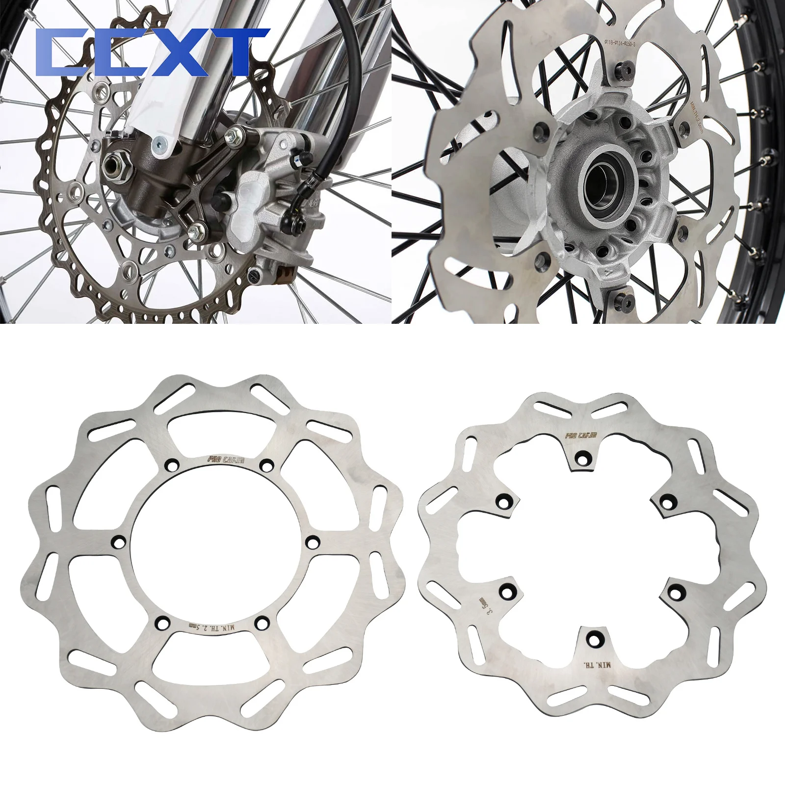 

Motorcycle 270mm 245mm Front Rear Brake Disc Rotor Disk For Yamaha YZ125 YZ250 1998-2021 YZ250F YZ450F 2001-2021 WR250F WR450F