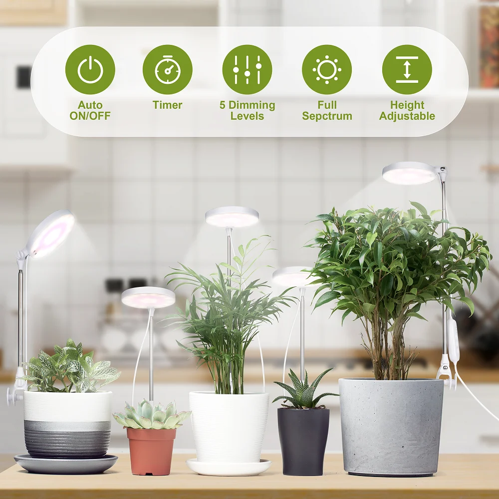 

Powerful LED Grow Light USB Phytolamp Spectrum Lamp Indoor Plant Seedlings Home Flower Succulent Fill Light Intelligent Timing