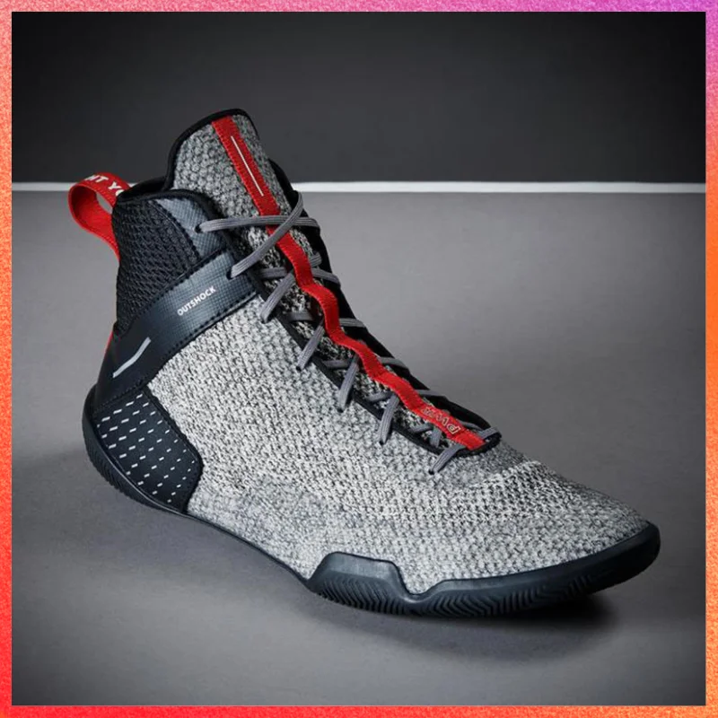 

Professional Big Size 46 45 Mens Wrestling Shoes Gym Martial Arts Squat Combat Fight Fitness Gym Training Black Boxing Boots