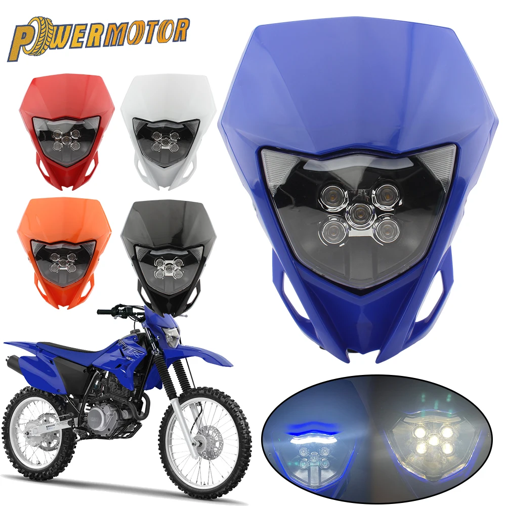

Motorcycle LED Headlight for Yamaha WR250F WR250R WR450F YZ250F YZ450F Enduro Dirt Bike Supermoto Headlamp Motocross Accessories