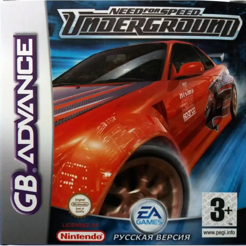 Need for Speed: Underground Русская Версия (GBA) |