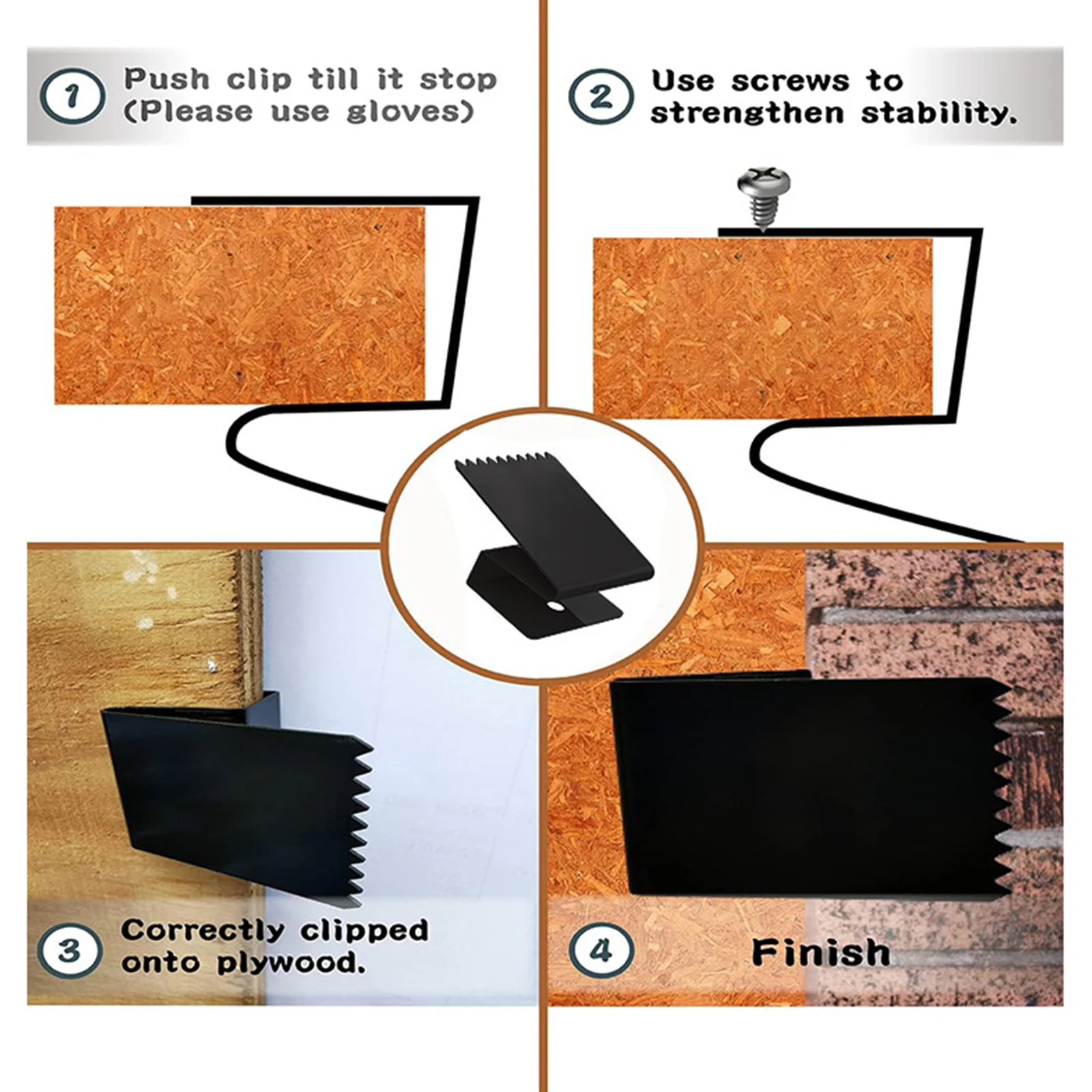 Прочные стальные зажимы для оконных панелей Hurricane