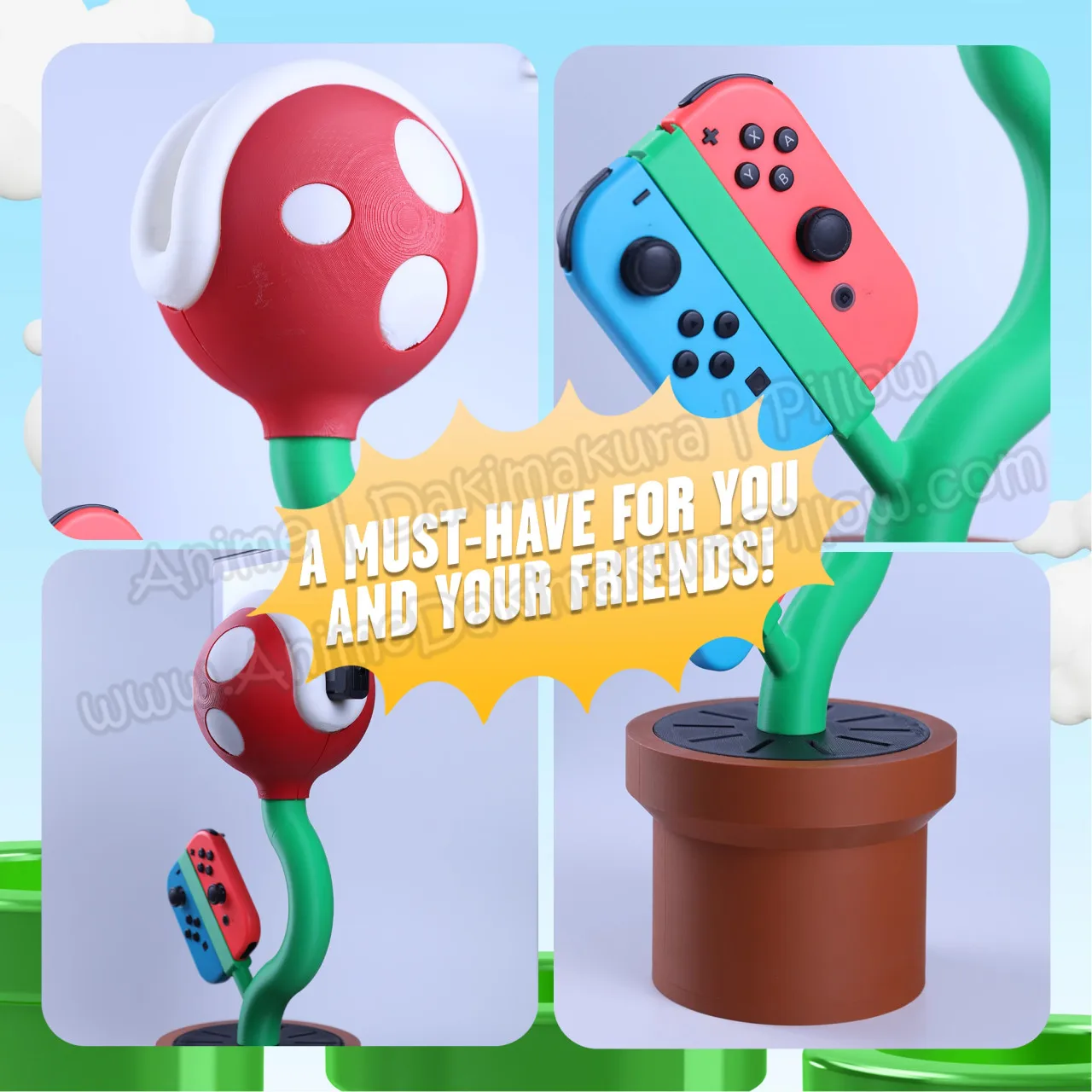 Hobby Express Piranha подставка для зарядной док-станции с изображением растений