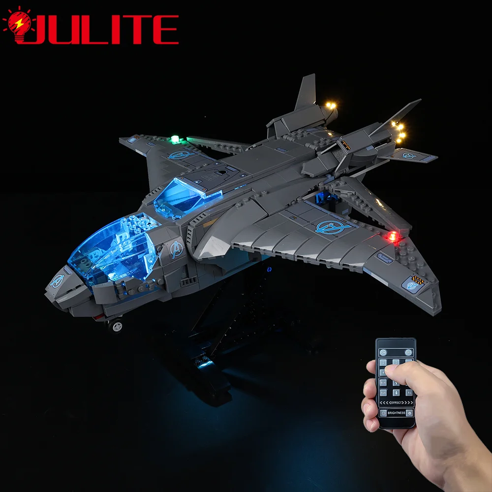 Справочный Набор для 76248, детские игрушки «мстители» Quinjet, строительная модель, набор игрушек «сделай сам», только комплект для освещения, модель не входит в комплект