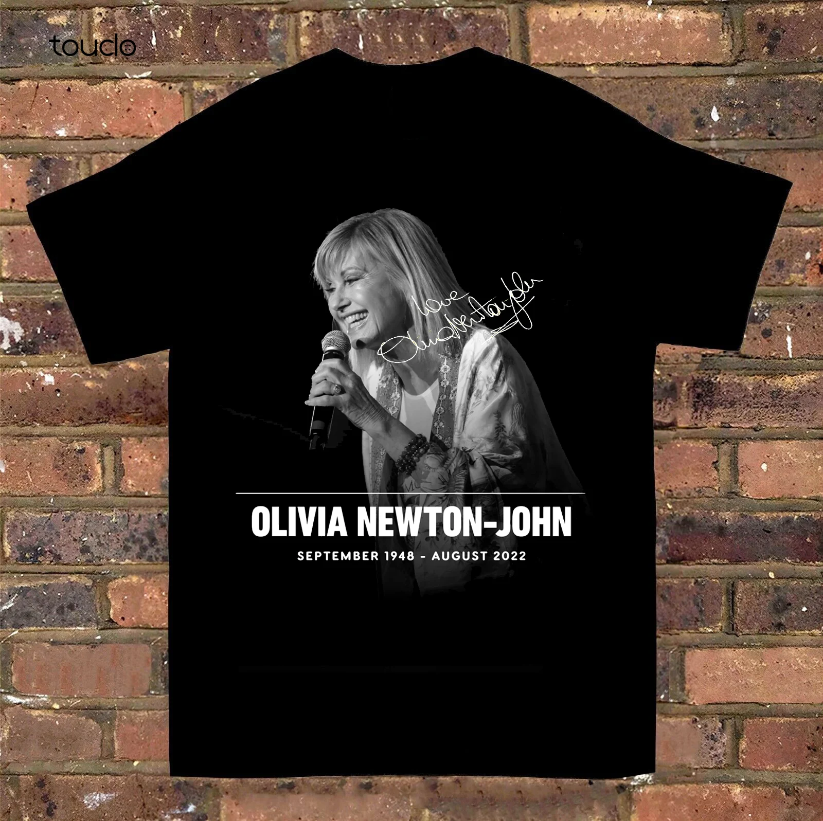 

Olivia Newton-John 2022 Short Sleeve T-Shirt Men All Size S to 5XL