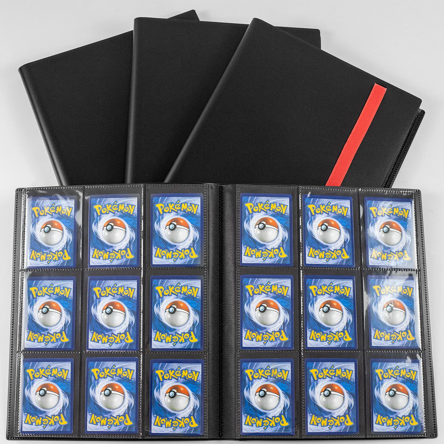

9-Pocket PP Plastic Trading Card Binder Super Transparent Side Loading Large Capacity Board Game Cards Album For MTG TCG Display