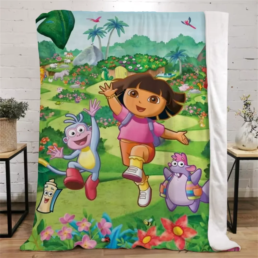 Хлопковое одеяло Dora the Explorer для украшения дивана роскошные одеяла большого