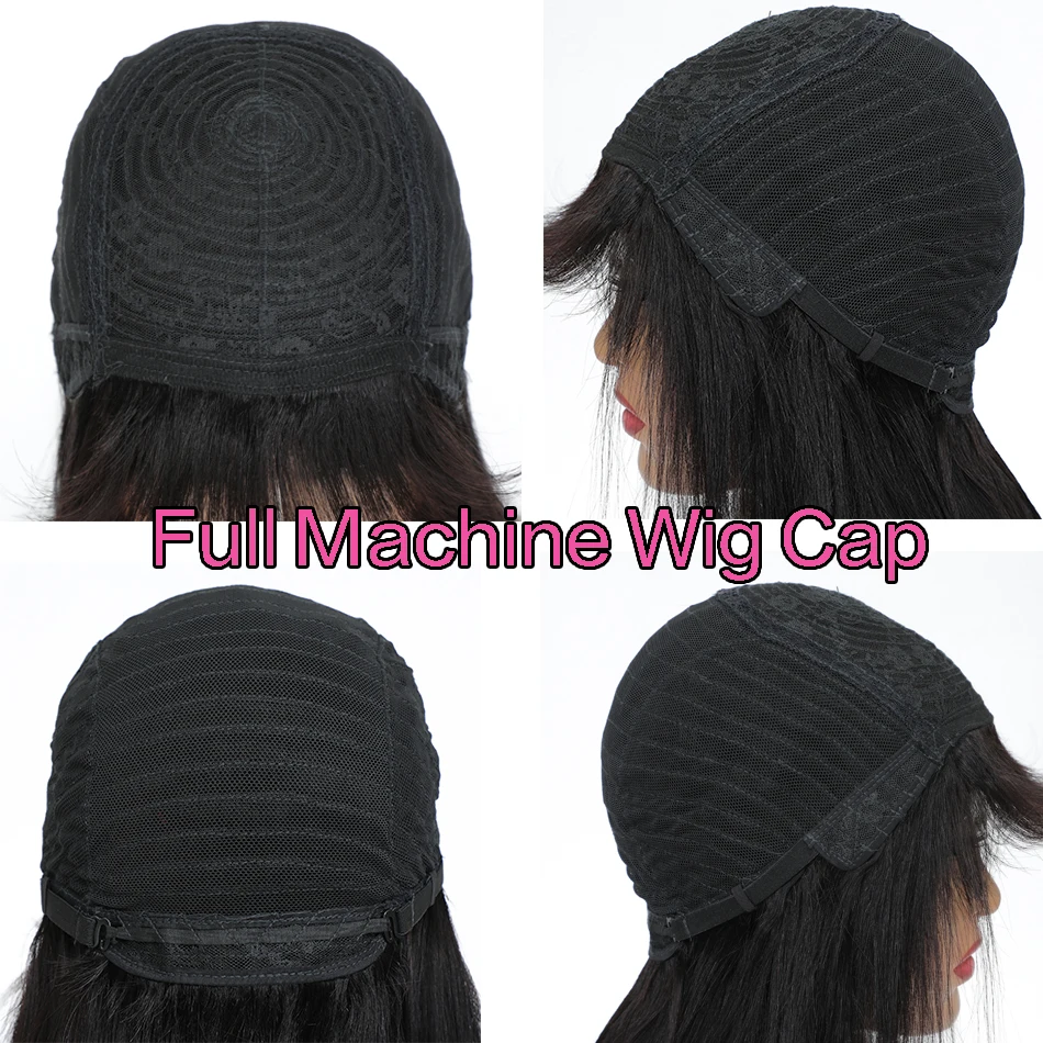 Бразильские прямые человеческие волосы двойного плетения парики из