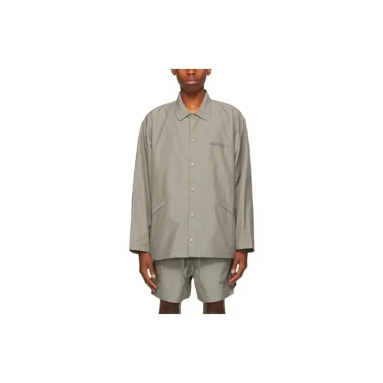 Мужская куртка-сувенир Fear of God Essentials Осень/Зима 2020 темно-серый ТУМАН-FW21-082 |